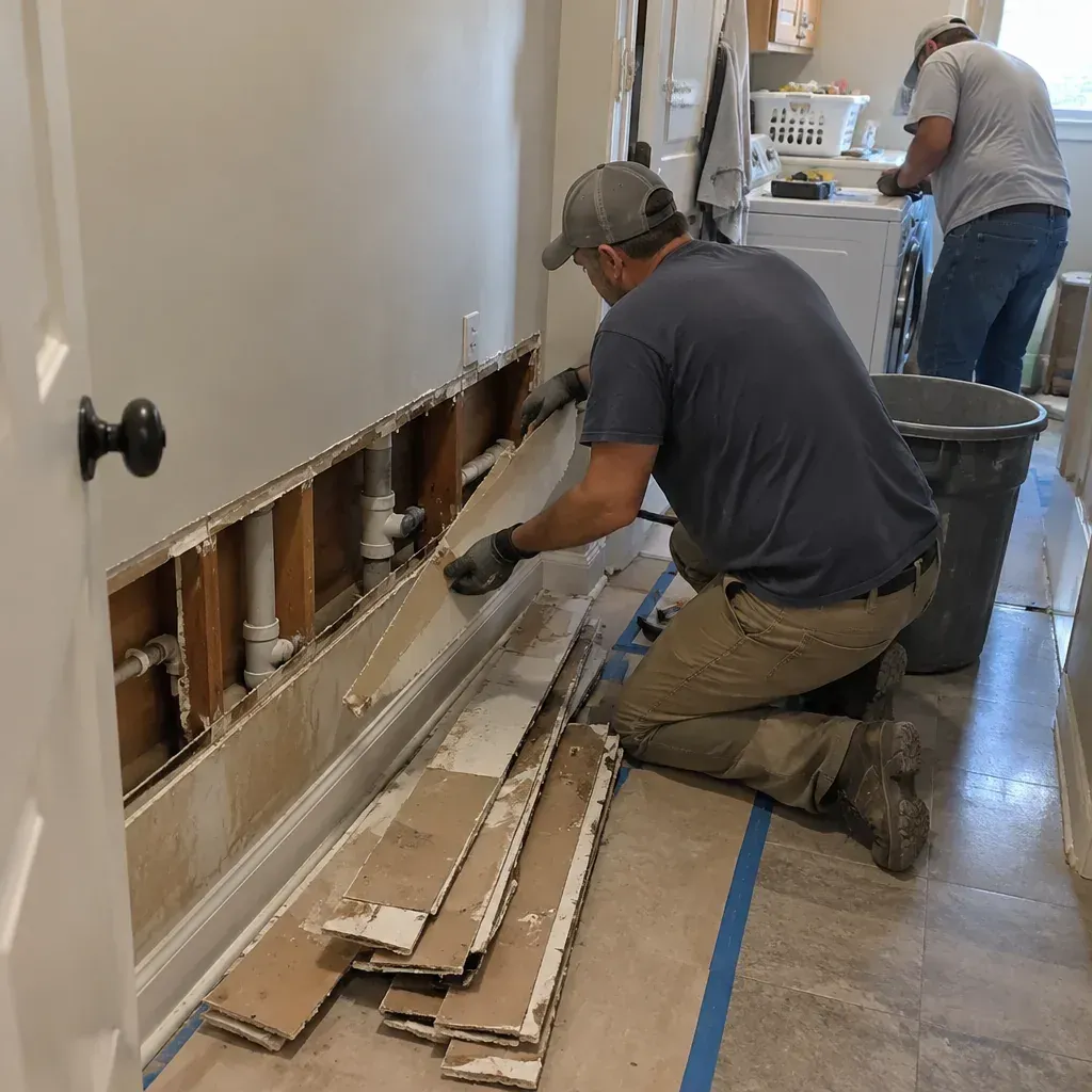 PVC Water Pipe Burst Repair damaged pipe in Elgin, IL